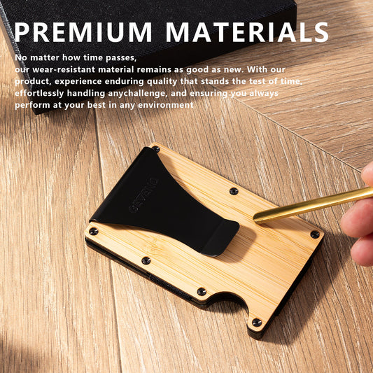 Bamboo Wood Slim Wallet