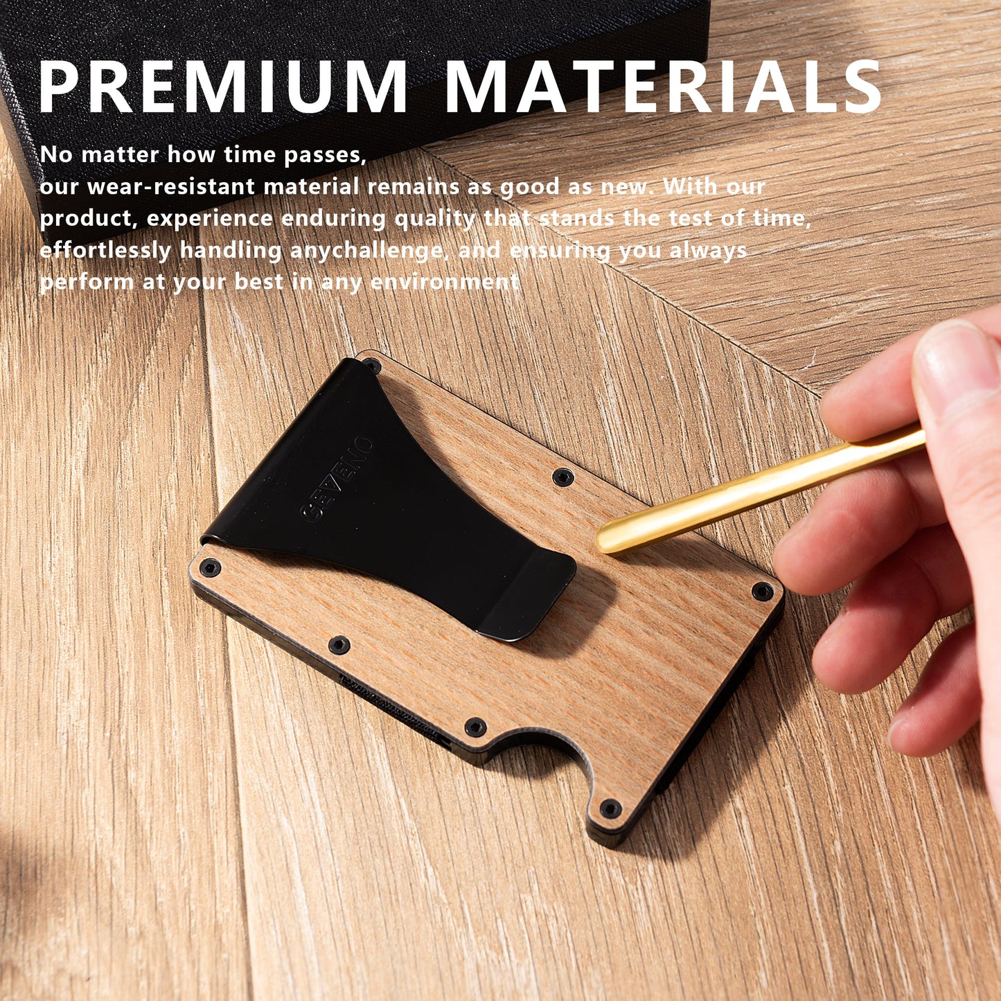 Beech Wood Slim Wallet
