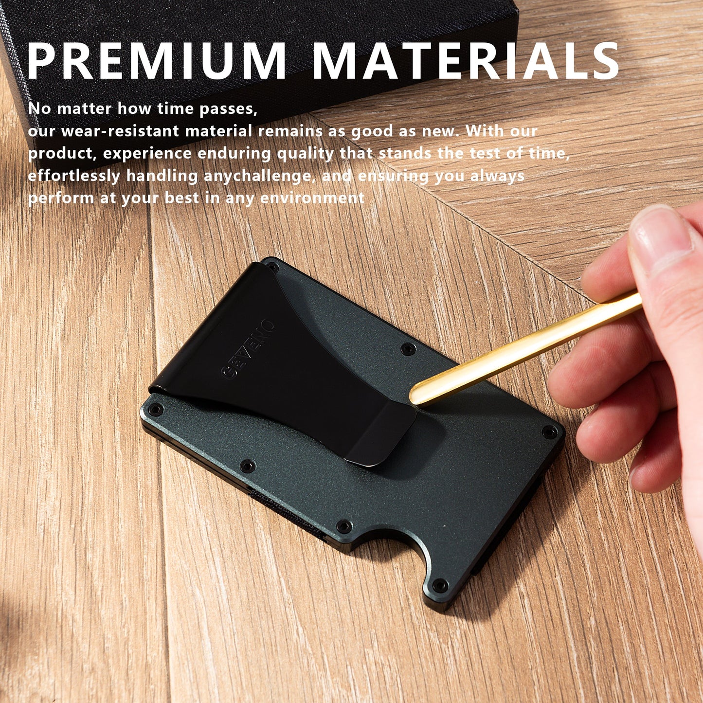 Matte Grey Aluminum Slim Wallet