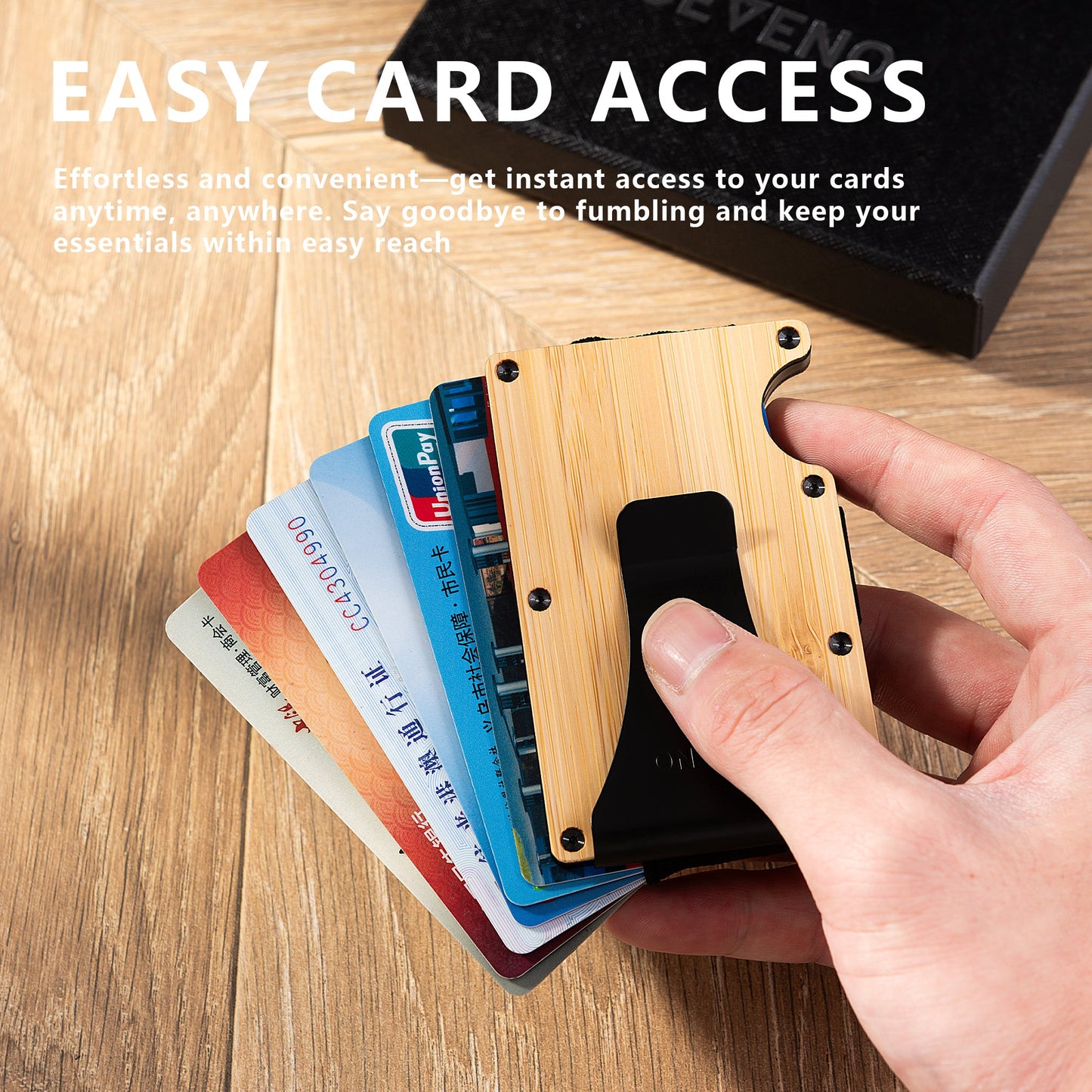 Bamboo Wood Slim Wallet