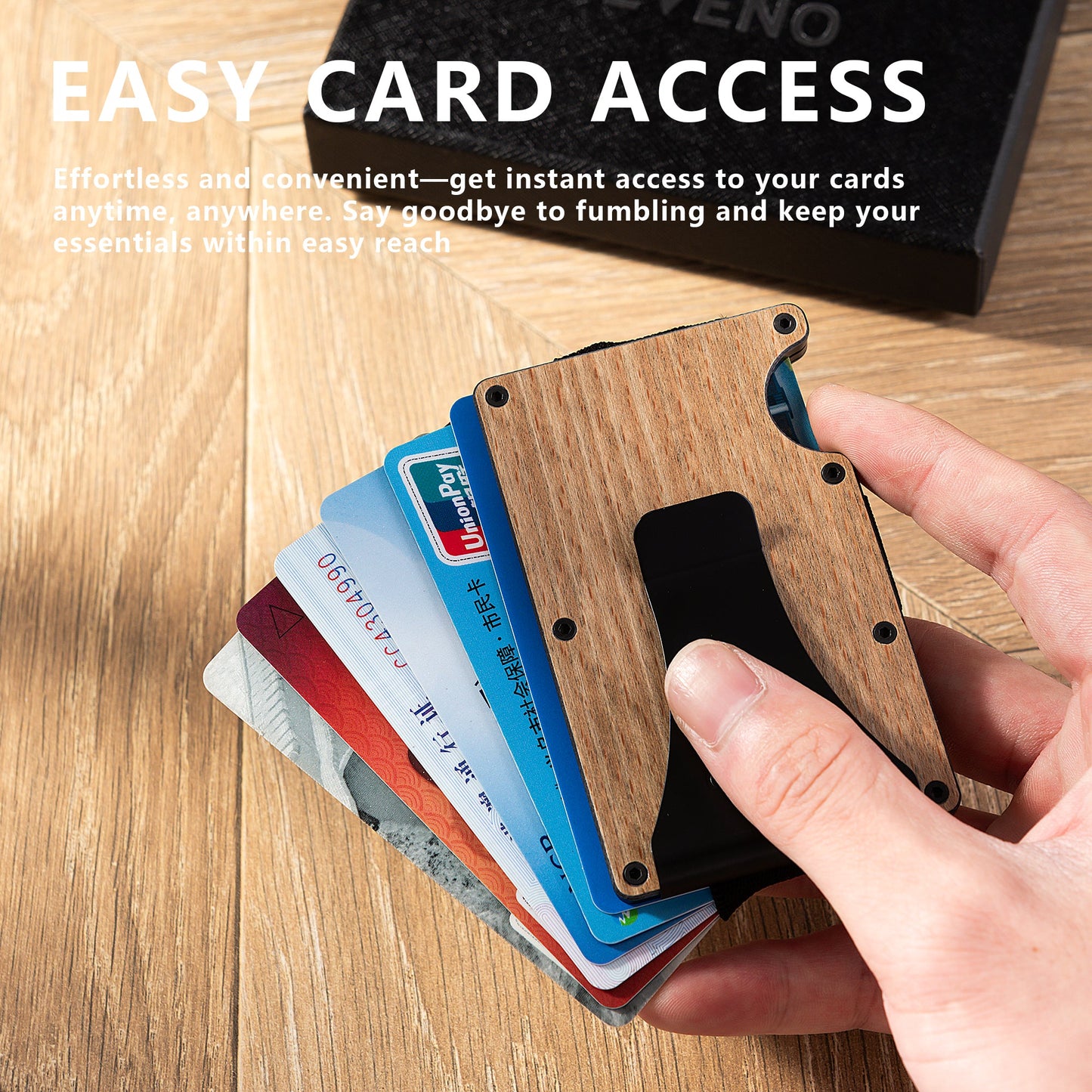 Beech Wood Slim Wallet