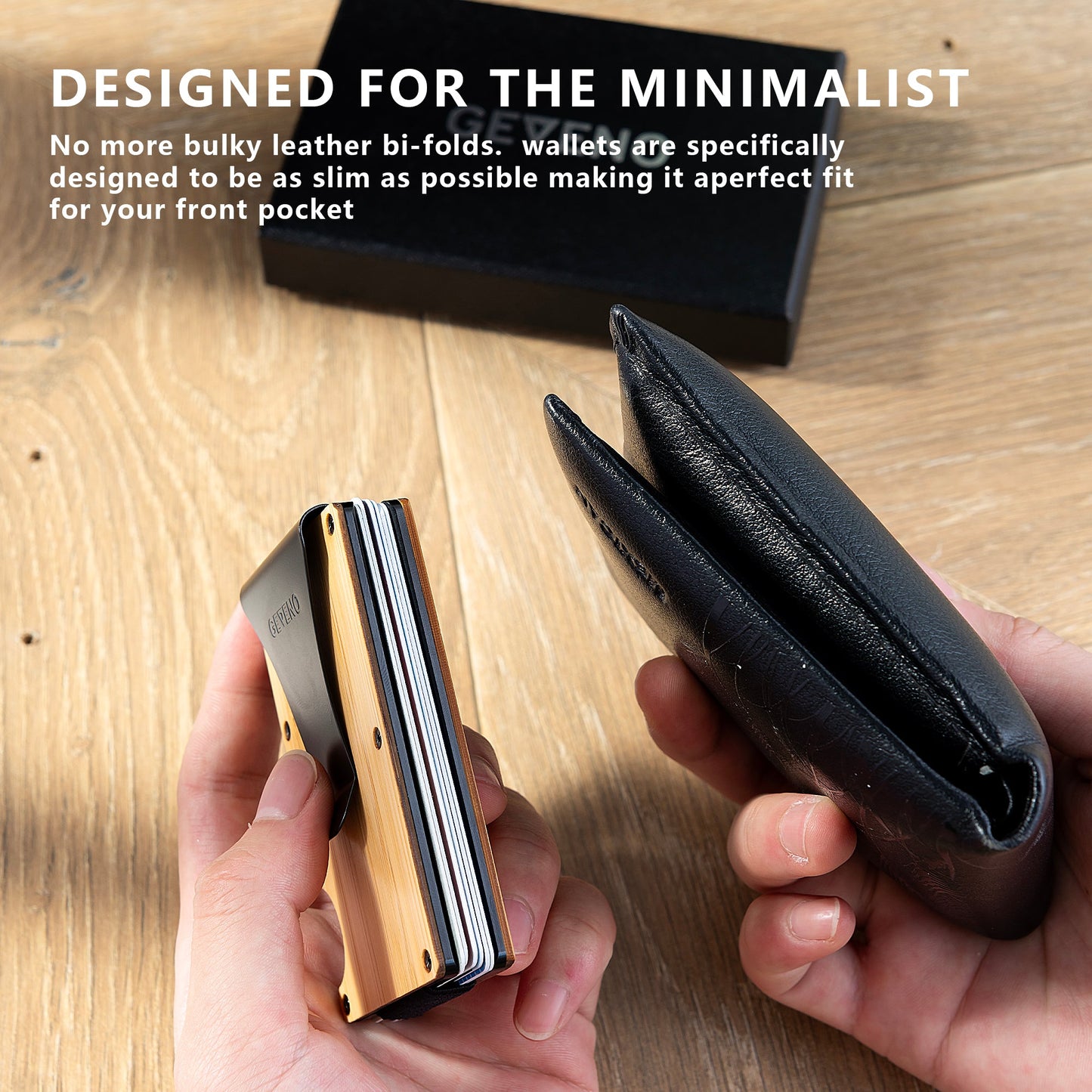 Bamboo Wood Slim Wallet