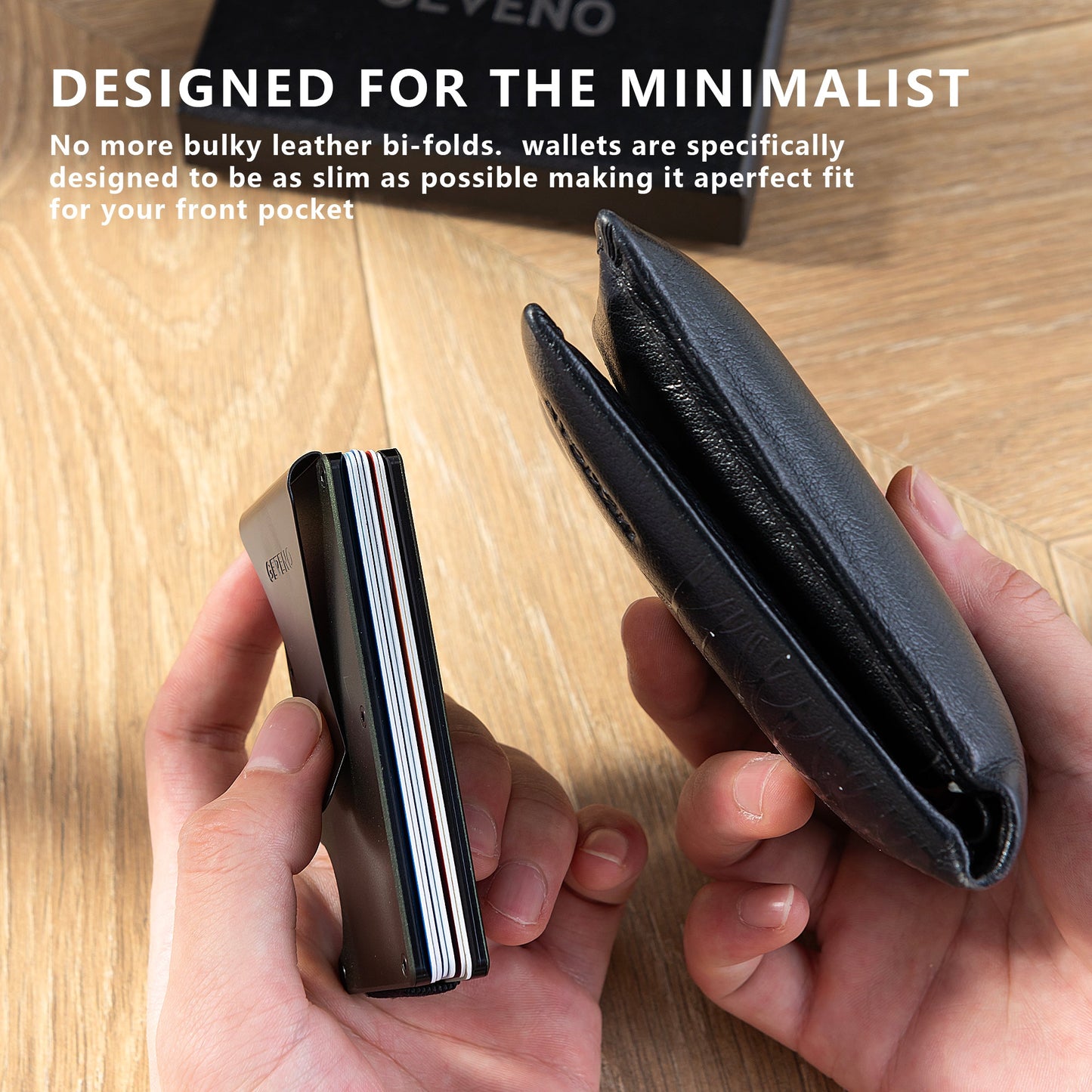Matte Grey Aluminum Slim Wallet