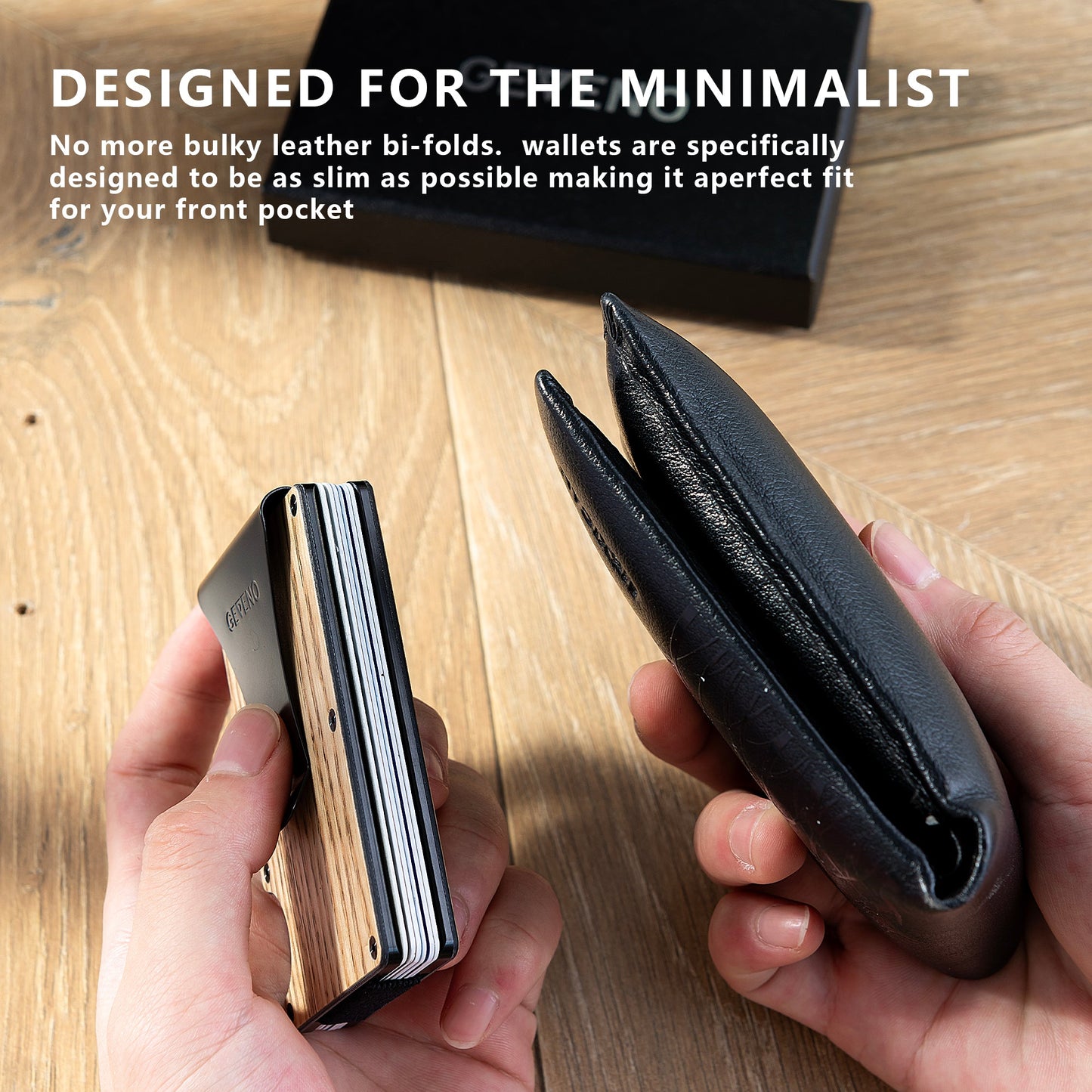 Beech Wood Slim Wallet