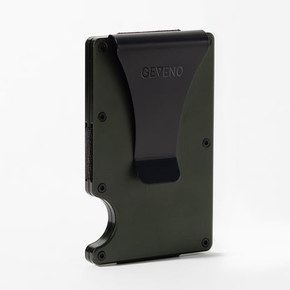 Army Green Aluminum Slim Wallet