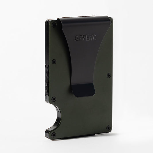 Army Green Aluminum Slim Wallet