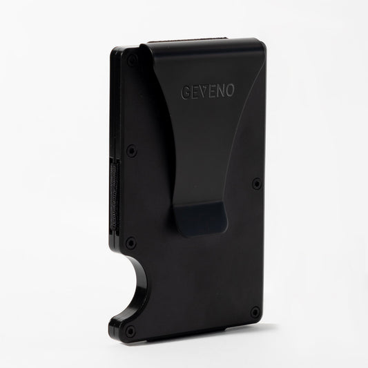 Matte Black Aluminum Slim Wallet